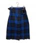 O'NEIL OF DUBLIN（オニールオブダブリン）の古着「別注ウールステッドラップスカート」｜ブルー