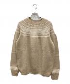 Harley of SCOTLAND×UNITED ARROWSハーレーオブスコットランド×ユナイテッドアローズ）の古着「別注SNOW KNIT」｜ベージュ