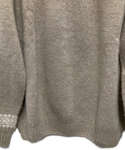 Harley of SCOTLAND（ハーレーオブスコットランド）HARLEY OF SCOTLAND (ハーレーオブスコットランド) UNITED ARROWS (ユナイテッドアローズ) 別注SNOW KNIT ベージュ サイズ:44の古着・服飾アイテム