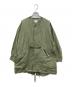 URBAN RESEARCH DOORS（アーバンリサーチドアーズ）の古着「ノーカラーモッズコート」｜グリーン
