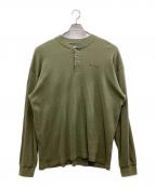 POLARSKATEポーラー スケート）の古着「ヘンリーネックカットソー」｜オリーブ