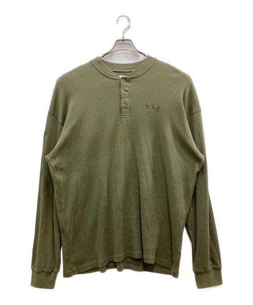 POLARSKATE（ポーラー スケート）POLARSKATE (ポーラー スケート) ヘンリーネックカットソー オリーブ サイズ:XXLの古着・服飾アイテム