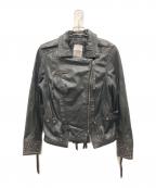 HARLEY-DAVIDSONハーレーダビッドソン）の古着「ライダースジャケット」｜ブラック