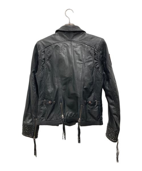 HARLEY-DAVIDSON（ハーレーダビッドソン）HARLEY-DAVIDSON (ハーレーダビッドソン) ライダースジャケット ブラック サイズ:表記無し(実寸ご確認ください）の古着・服飾アイテム