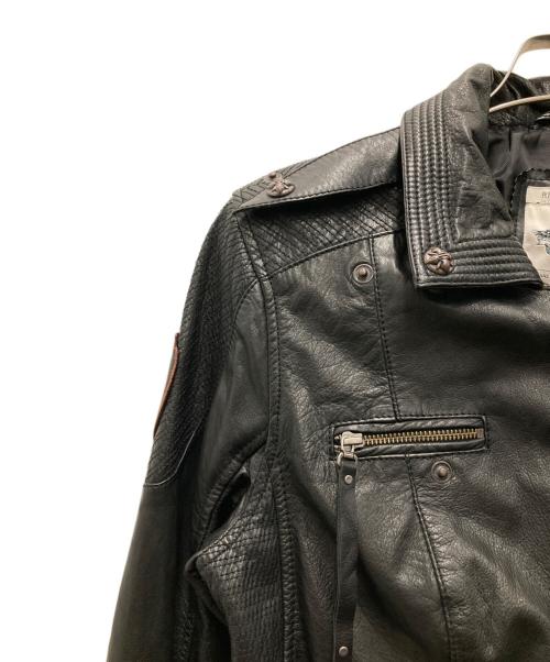 HARLEY-DAVIDSON（ハーレーダビッドソン）HARLEY-DAVIDSON (ハーレーダビッドソン) ライダースジャケット ブラック サイズ:表記無し(実寸ご確認ください）の古着・服飾アイテム