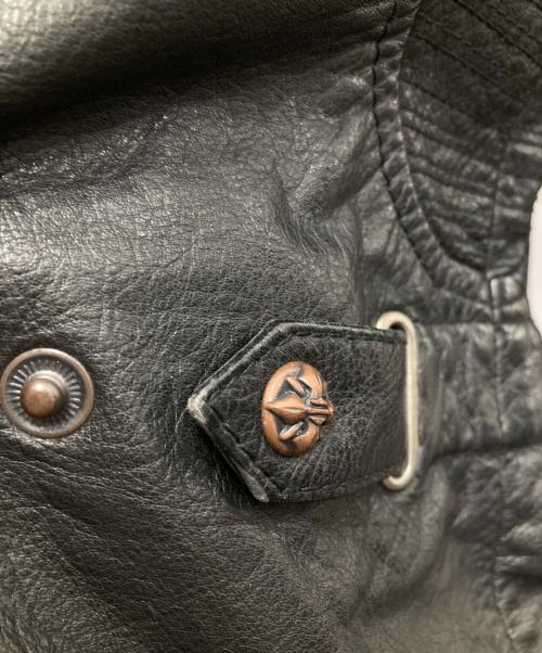 HARLEY-DAVIDSON（ハーレーダビッドソン）HARLEY-DAVIDSON (ハーレーダビッドソン) ライダースジャケット ブラック サイズ:表記無し(実寸ご確認ください）の古着・服飾アイテム