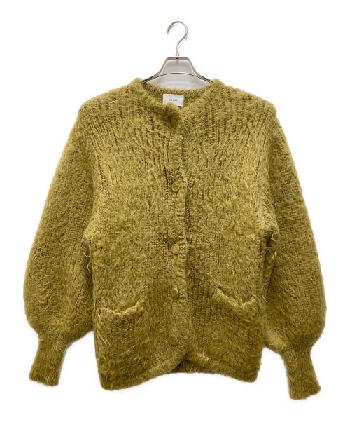 CLANE（クラネ）CLANE (クラネ) SHAGGY OVER CARDIGAN/シャギーオーバーカーディガン イエロー サイズ:1の古着・服飾アイテム