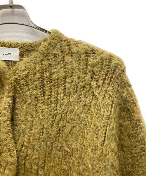 CLANE（クラネ）CLANE (クラネ) SHAGGY OVER CARDIGAN/シャギーオーバーカーディガン イエロー サイズ:1の古着・服飾アイテム
