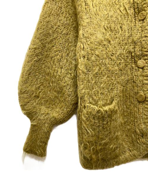 CLANE（クラネ）CLANE (クラネ) SHAGGY OVER CARDIGAN/シャギーオーバーカーディガン イエロー サイズ:1の古着・服飾アイテム