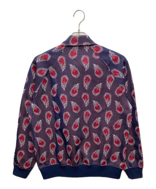 Needles（ニードルズ）Needles (ニードルズ) Track Jacket Poly jacquard Feather/トラック ジャケット ポリ ジャカード フェザー パープル サイズ:Mの古着・服飾アイテム