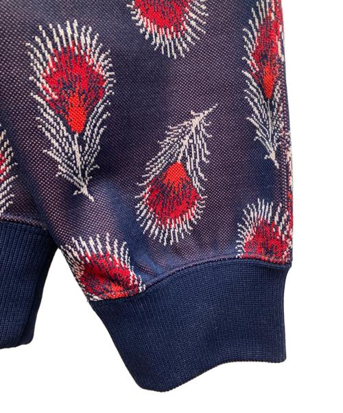 Needles（ニードルズ）Needles (ニードルズ) Track Jacket Poly jacquard Feather/トラック ジャケット ポリ ジャカード フェザー パープル サイズ:Mの古着・服飾アイテム