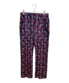 Needles（ニードルズ）の古着「Track Pant  Poly jacquard Feather/トラック パンツ ポリ ジャカード フェザー」｜パープル
