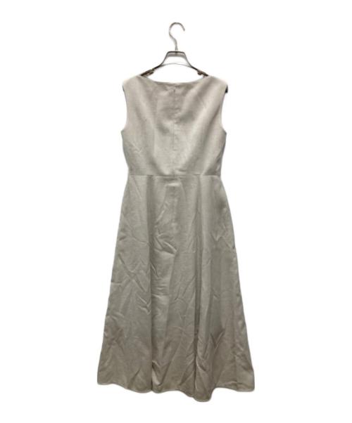 allureville（アルアバイル）allureville (アルアバイル) リネンライクオックスノースリワンピース アイボリー サイズ:2の古着・服飾アイテム