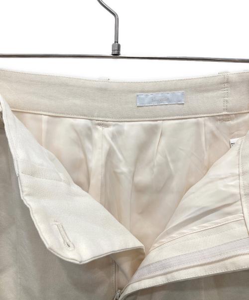 allureville（アルアバイル）allureville (アルアバイル) ダブルカバークロススラックスパンツ アイボリー サイズ:2の古着・服飾アイテム