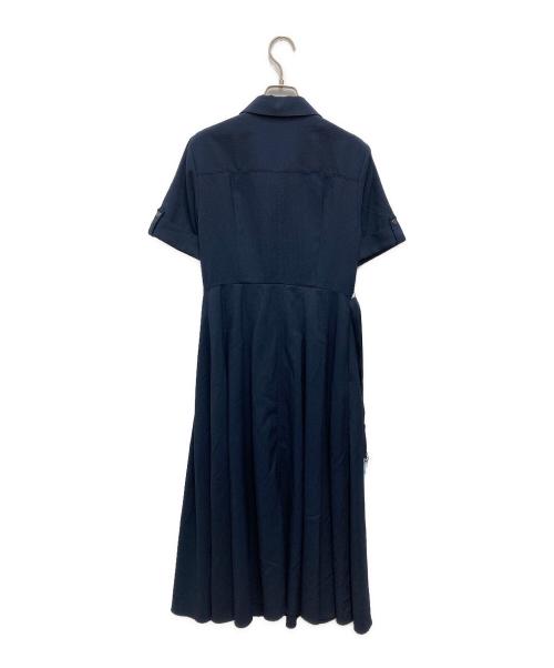allureville（アルアバイル）allureville (アルアバイル) サッカースキッパーターンバックワンピース ネイビー サイズ:2の古着・服飾アイテム