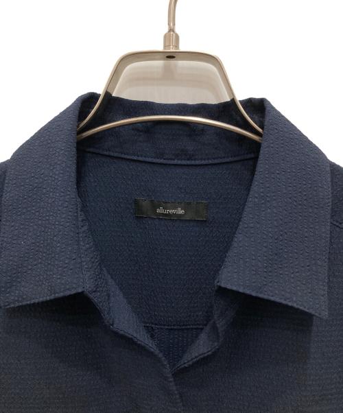 allureville（アルアバイル）allureville (アルアバイル) サッカースキッパーターンバックワンピース ネイビー サイズ:2の古着・服飾アイテム