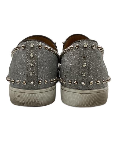 Christian Louboutin（クリスチャン・ルブタン）Christian Louboutin (クリスチャン・ルブタン) ピックボートスリッポン シルバー サイズ:43の古着・服飾アイテム