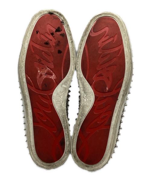 Christian Louboutin（クリスチャン・ルブタン）Christian Louboutin (クリスチャン・ルブタン) ピックボートスリッポン シルバー サイズ:43の古着・服飾アイテム