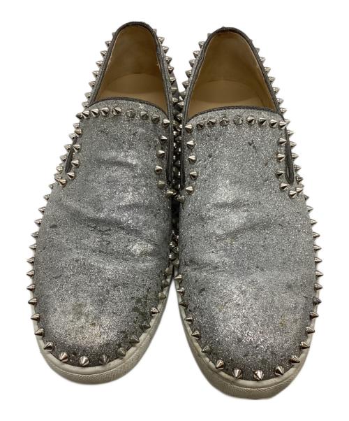 Christian Louboutin（クリスチャン・ルブタン）Christian Louboutin (クリスチャン・ルブタン) ピックボートスリッポン シルバー サイズ:43の古着・服飾アイテム