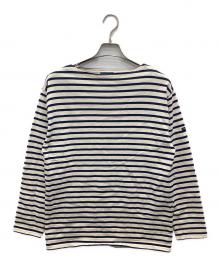 NIGEL CABOURN（ナイジェルケーボン）の古着「バスクシャツ」｜ネイビー×アイボリー