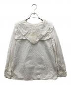 Ameriアメリ）の古着「UND 2ウェイハンカチエンブロイダリートップ」｜ホワイト