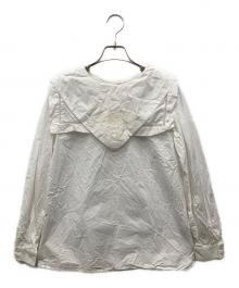 Ameri（アメリ）の古着「UND 2ウェイハンカチエンブロイダリートップ」｜ホワイト