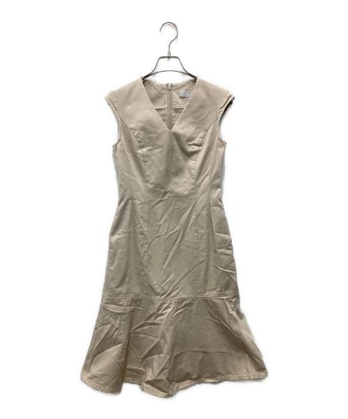CELFORD（セルフォード）CELFORD (セルフォード) ノースリーブワンピース ベージュ サイズ:34の古着・服飾アイテム