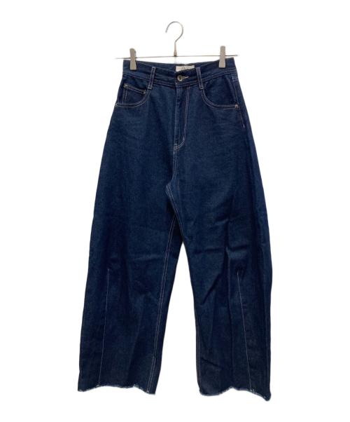 Q.anos（キュアノス）Q.anos (キュアノス) ブルージュデニムパンツ ブルー サイズ:PSの古着・服飾アイテム