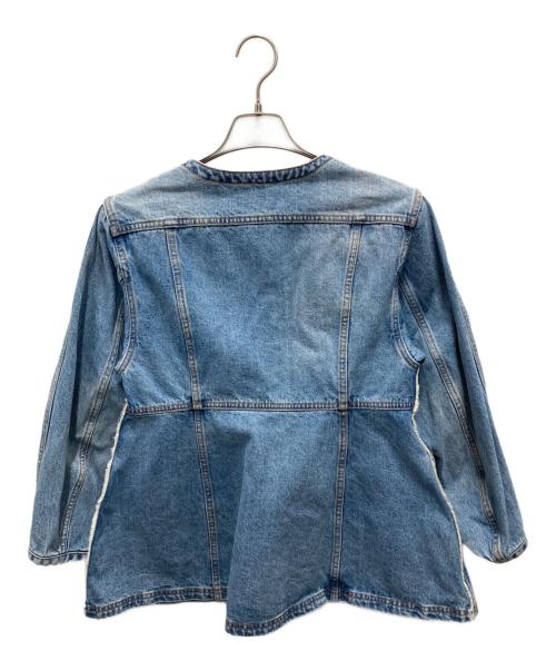 Adam et Rope（アダム エ ロペ）Adam et Rope (アダム エ ロペ) デニムチュニックシェイプシャツ ブルー サイズ:Fの古着・服飾アイテム