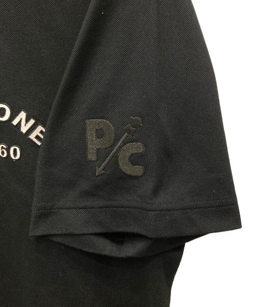 PICONE CLUB（ピッコーネクラブ）PICONE CLUB (ピッコーネクラブ) ゴルフポロシャツ ブラック サイズ:50の古着・服飾アイテム