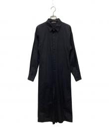 AURALEE（オーラリー）の古着「HIGH DENSITY LIGHT WEATHER CLOTH SHIRTS」｜ネイビー