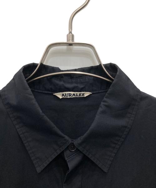 AURALEE（オーラリー）AURALEE (オーラリー) HIGH DENSITY LIGHT WEATHER CLOTH SHIRTS ネイビー サイズ:1の古着・服飾アイテム