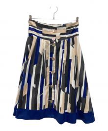 M'S GRACY（エムズグレイシー）の古着「総柄スカート」｜マルチカラー