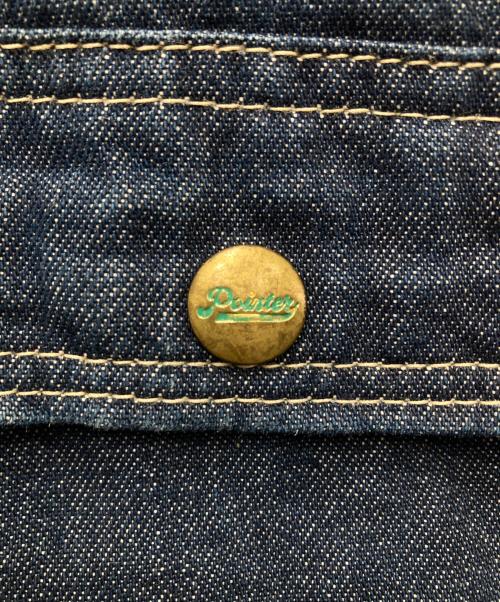 Pointer（ポインター）Pointer (ポインター) デニムカバーオール ブルー サイズ:Lの古着・服飾アイテム