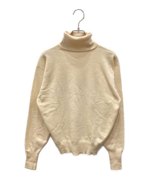 HERMES（エルメス）HERMES (エルメス) カシミヤタートルネックニット アイボリー サイズ:LARGEの古着・服飾アイテム