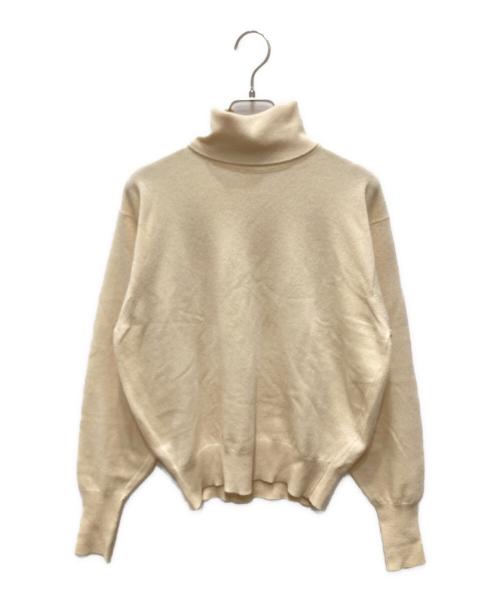 HERMES（エルメス）HERMES (エルメス) カシミヤタートルネックニット アイボリー サイズ:LARGEの古着・服飾アイテム