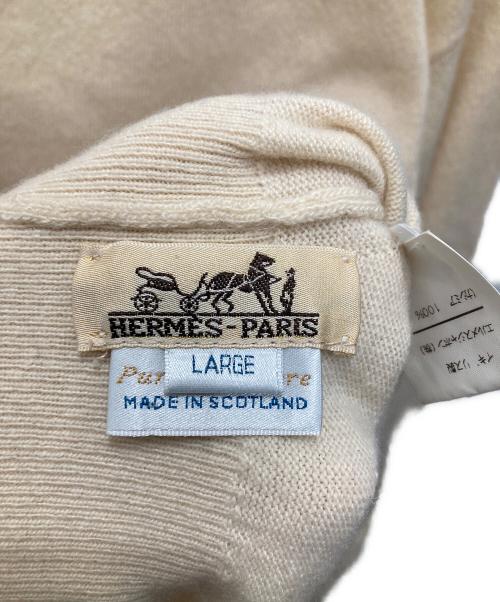 HERMES（エルメス）HERMES (エルメス) カシミヤタートルネックニット アイボリー サイズ:LARGEの古着・服飾アイテム