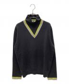 HERMESエルメス）の古着「カシミヤニットポロシャツ」｜ブラウン