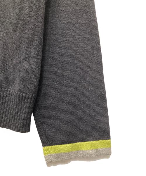 HERMES（エルメス）HERMES (エルメス) カシミヤニットポロシャツ ブラウン サイズ:Lの古着・服飾アイテム