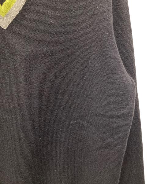 HERMES（エルメス）HERMES (エルメス) カシミヤニットポロシャツ ブラウン サイズ:Lの古着・服飾アイテム