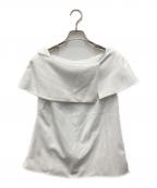 Apuweiser-richeアプワイザーリッシェ）の古着「オフショルカラーブラウス」｜ホワイト