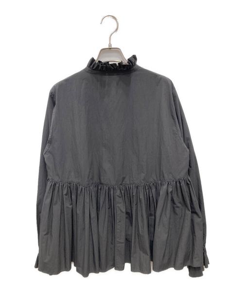 IENA（イエナ）IENA (イエナ) ライトタフタ ショートギャザーブラウス ブラック サイズ:不明（実寸をご確認ください）の古着・服飾アイテム