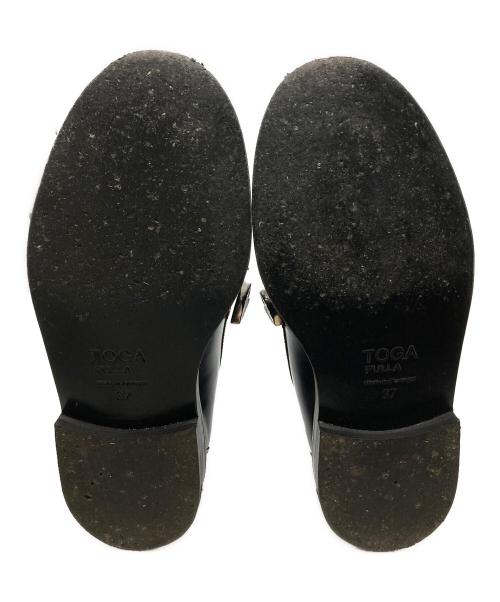 TOGA PULLA（トーガ プルラ）TOGA PULLA (トーガ プルラ) メタルローファー ブラック サイズ:37の古着・服飾アイテム