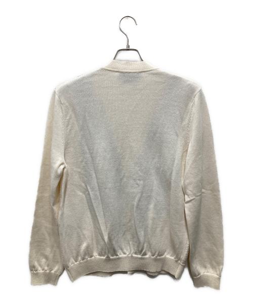 GUCCI（グッチ）GUCCI (グッチ) シャリーライン リネンコットンカーディガン アイボリー サイズ:Sの古着・服飾アイテム