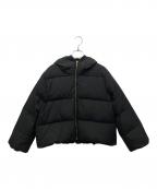 quarancielカランシエル）の古着「フーデッドショートダウンジャケット」｜ブラック
