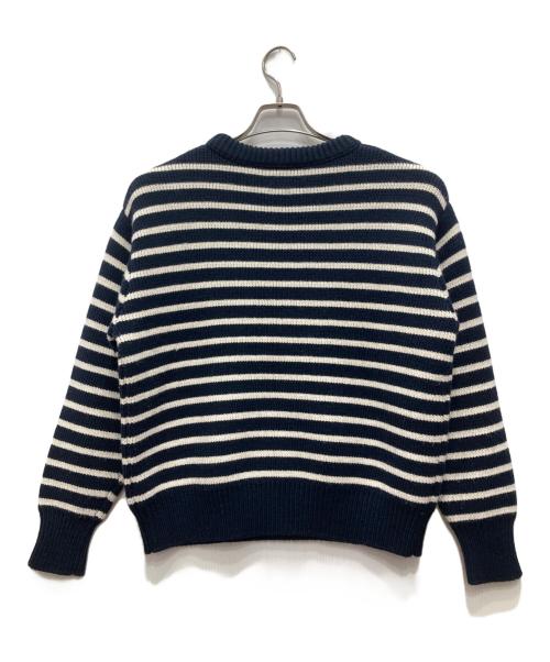 sese（セセ）sese (セセ) IENA (イエナ) ボーダークルーネックプルオーバー/ニット ネイビー サイズ:38の古着・服飾アイテム