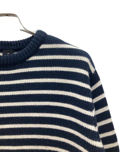 sese（セセ）sese (セセ) IENA (イエナ) ボーダークルーネックプルオーバー/ニット ネイビー サイズ:38の古着・服飾アイテム