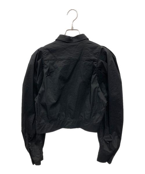 H BEAUTY&YOUTH（エイチ ビューティー&ユース）H BEAUTY&YOUTH (エイチ ビューティー&ユース) ナイロンパフスリーブシャツ ブラック サイズ:Mの古着・服飾アイテム