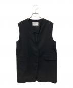 UNITED ARROWS TOKYOユナイテッドアローズトウキョウ）の古着「ポリエステルロングジレ」｜ブラック