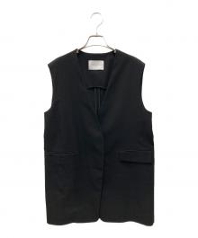 UNITED ARROWS TOKYO（ユナイテッドアローズトウキョウ）の古着「ポリエステルロングジレ」｜ブラック